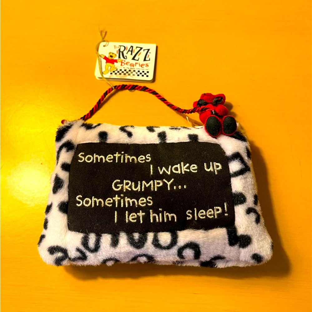 Novelty Funny Pillow -Leopard Skin -Gag Gift -Spouse Gift -New with Tag